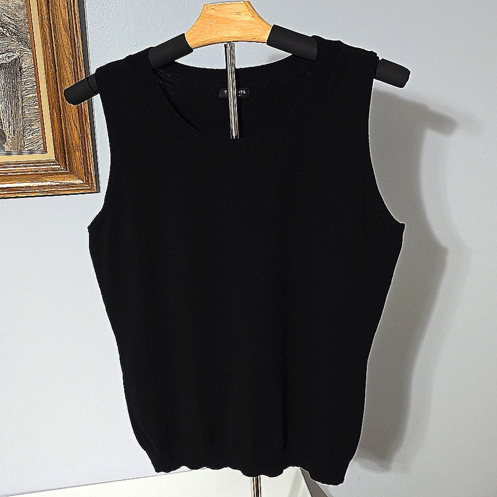 Talbots Black Knit Top